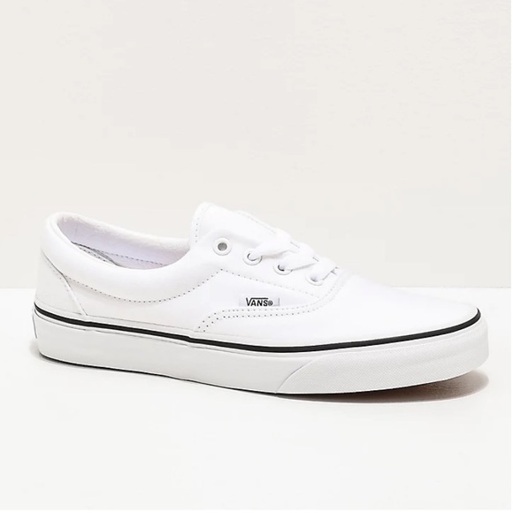 Vans Era True White Canvas Unisex Low Profile Skate Shoes Size W8/M6.5 - Picture 2 of 15